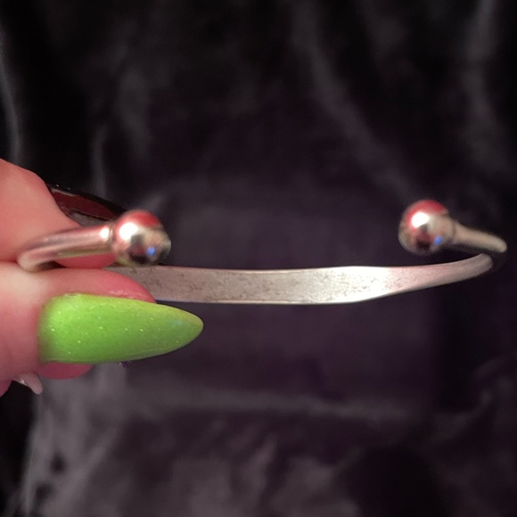 Vintage 70’s Silver Tone Men’s Cuff Bracelet - Picture 6 of 7